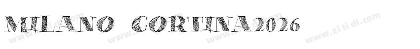 MILANO CORTINA2026字体转换